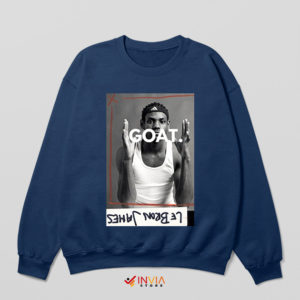 Face the GOAT NBA Lebron Navy Sweatshirt