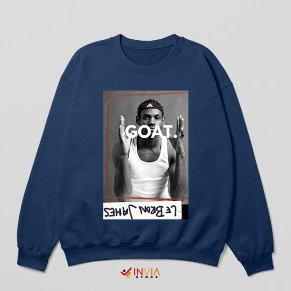 Face the GOAT NBA Lebron Navy Sweatshirt