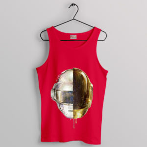 Face to Face Daft Punk Merch Red Tank Top