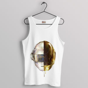 Face to Face Daft Punk Merch White Tank Top