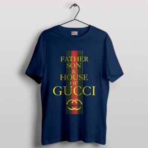 Family House of Gucci Run Time Navy T-Shirt