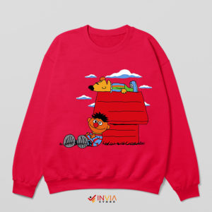 Famous Puppets Cartoon Peanuts Red Sweatshirt