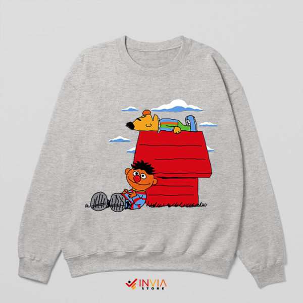 Famous Puppets Cartoon Peanuts Sport Grey Sweatshirt