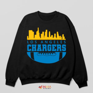 Fan Art City Los Angeles Chargers Black Sweatshirt