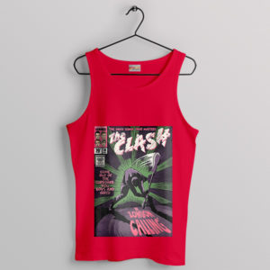 Fan Art Comic The Clash London Calling Red Tank Top