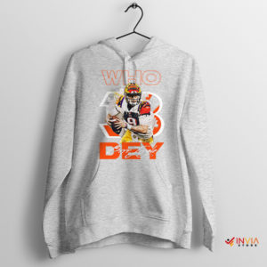 Fan Art Joe Burrow Who Dey Sport Grey Hoodie