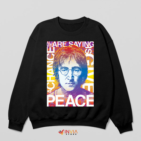Fan Art John Lennon Last Words Black Sweatshirt