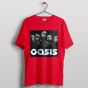 Fan Art Poster Oasis The Masterplan Red T-Shirt