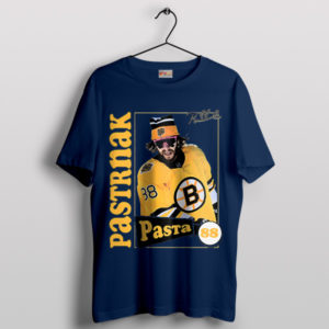 Fan Favorite Merch David Pastrňák Navy T-Shirt