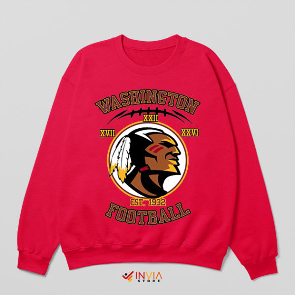 Fans Art WashingtonFootball Team Merch Red Sweatshirt