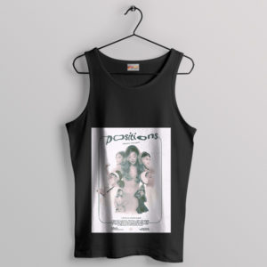 Fashion Pop Fan Ariana Grande Positions Black Tank Top