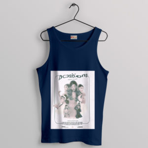 Fashion Pop Fan Ariana Grande Positions Navy Tank Top