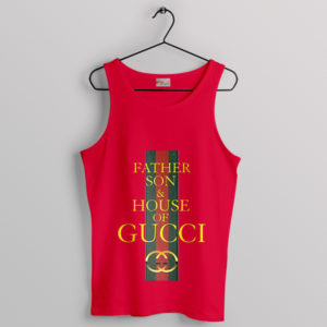 Father Son Movie House of Gucci Red Tank Top