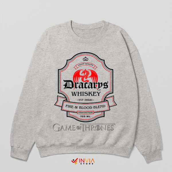 Fire And Blood Blend Dragon Dracarys Sport Grey Sweatshirt