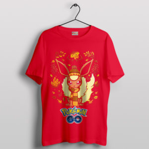 Flareon Legends Arceus Pokemon Red T-Shirt