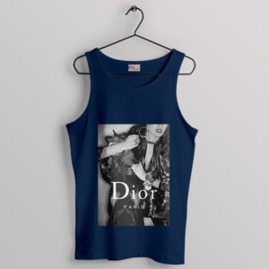 French Fashion House Rottweile Haute Couture Navy Tank Top