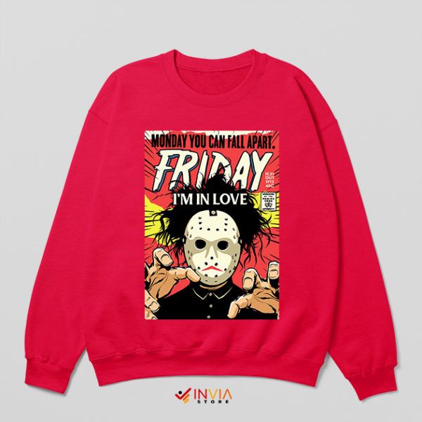 Friday the 13th 1980 I'm In Love Red Sweatshirt