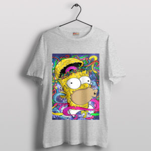 Funky Artwear Homer Head Donut Sport Grey T-Shirt