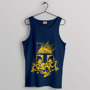 Funny Boba Fett Cream Wu Tang Navy Tank Top