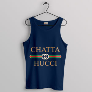 Funny Chattahoochee Song Catta Gucci Navy Tank Top