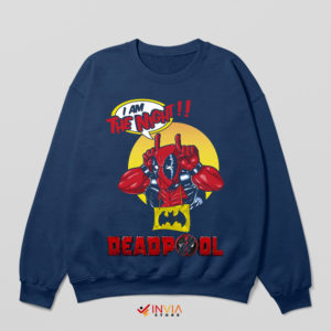 Funny Deadpool 3 Batman the Dark Navy Sweatshirt