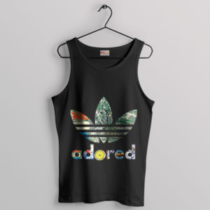 Funny Graphic Adored Adidas Black Tank Top