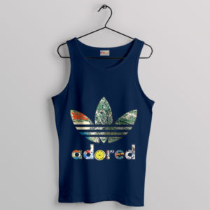 Funny Graphic Adored Adidas Navy Tank Top