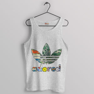 Funny Graphic Adored Adidas Sport Grey Tank Top