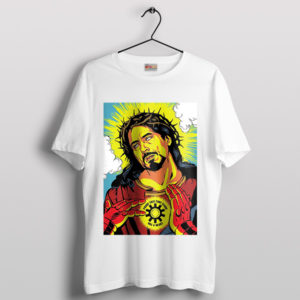 Funny Jesus Tony Stark Has A Heart White T-Shirt