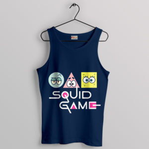 Funny Squidward Squid Game 2 Series Navy Tank Top