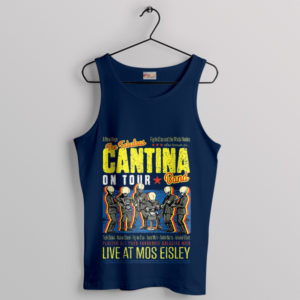 Galactic Grooves John Williams Cantina Band Navy Tank Top