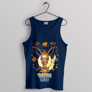 Game Pokemon Go Scarlet Flareon Navy Tank Top