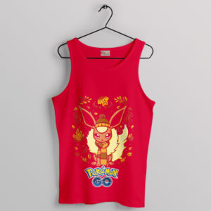 Game Pokemon Go Scarlet Flareon Red Tank Top