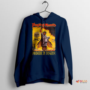 Graphic Album Praying Mantis Cover Art Navy Hoodie