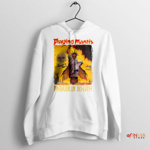 Graphic Album Praying Mantis Cover Art White Hoodie