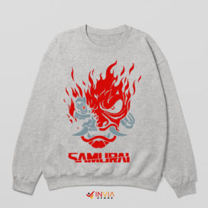 Graphic Art Cyberpunk 2077 Samurai Sport Grey Sweatshirt