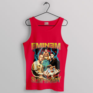 Graphic Art Eminem Real Slim Shady Red Tank Top