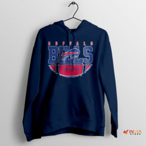 Graphic Art NFL Buffalo Bills Navy Hoodie