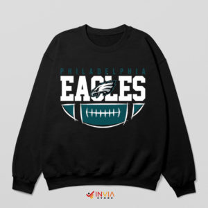 Graphic Art Philadelphia Eagles Black Sweatshirt