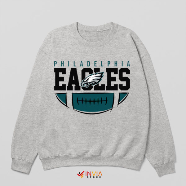 Graphic Art Philadelphia Eagles Sport Grey Sweatshirt