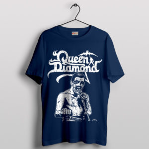 Graphic Art Queen Diamond Navy T-Shirt