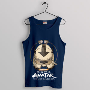 Graphic Avatar Cartoon Appa Yip Yip Navy Tank Top