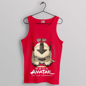 Graphic Avatar Cartoon Appa Yip Yip Red Tank Top