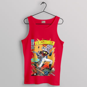 Graphic Comic Series Peacemaker Gun Red Tank Top