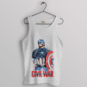 Graphic Merch Captain America Civil War Sport Grey Tank Top