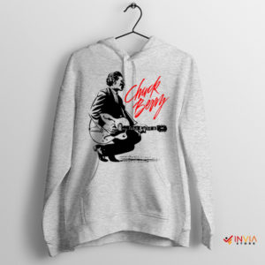 Graphic Merch Chuck Berry Autobiography Sport Grey Hoodie