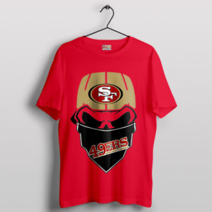 Graphic Skull 49ers Game Today Red T-Shirt