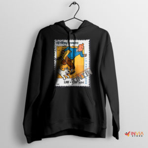 Graphic Stamp Tintin Collections Black Hoodie