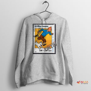 Graphic Stamp Tintin Collections Sport Grey Hoodie