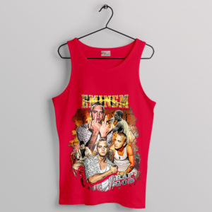 Graphic Vintage Eminem Without Me Red Tank Top